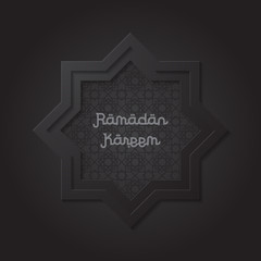 Ramadan kareem design background. vector illustration