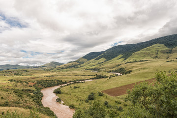 Fototapeta na wymiar The Mkomazi River between Boston and Bulwer in Kwazulu-Natal