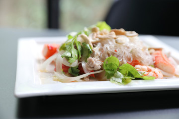 Glass Noodle Spicy Salad , Thai food