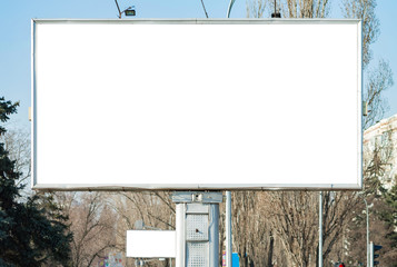Old blank horizontal billboard.
