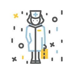 Doctor icon vector illustration