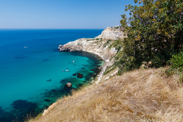 Obraz premium view of the cliff in Fiolente, Sevastopol
