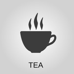 Tea icon. Tea symbol. Flat design. Stock - Vector illustration