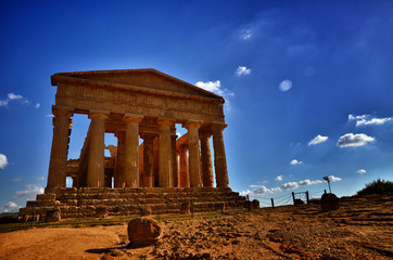 Obraz premium Temple of Concordia. Valley of the Temples in Agrigento on Sicily, Italy
