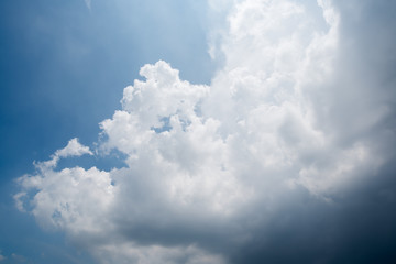 dark storm clouds with background,Dark clouds before a thunder-storm.