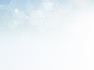Abstract hexagon technology background.