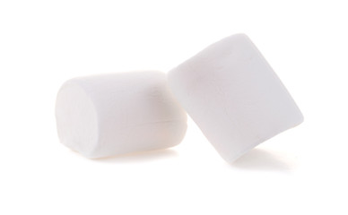 Group of Marshmallows isolated on white background