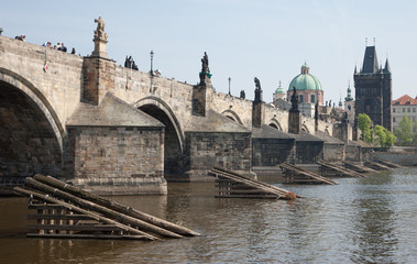 Obraz premium Prague View of the Charles Bridge