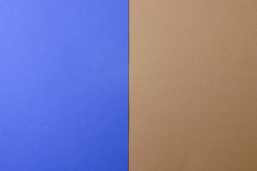 Fototapeta premium Blue and brown color paper texture background
