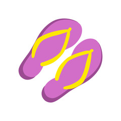 Beach sandals icon
