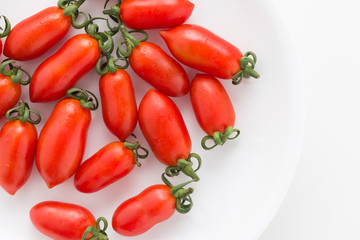 tomato on white background