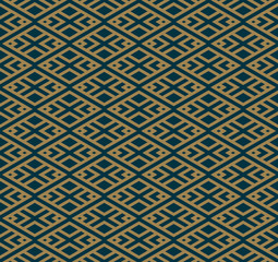 Abstract geometric pattern with lines, rhombuses A seamless vect