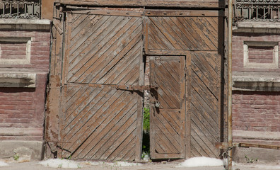 Ruins Brick building of the 19th century