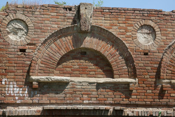 Ruins Brick building of the 19th century