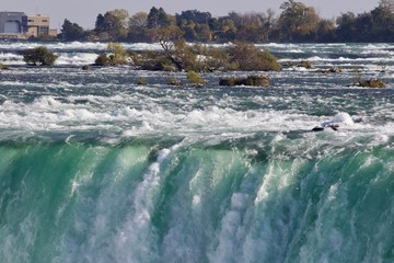 Background with an amazing Niagara waterfall