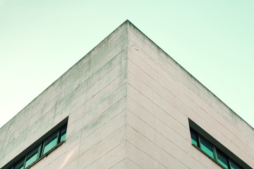 Fototapeta premium Abstract architecture. Close up of building facade