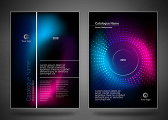 Design covers for business catalog, annual report, magazine, flyerp or booklet in A4 format for business, construction, medicine and new technologies