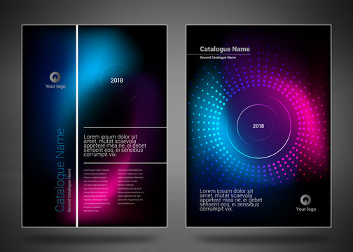 Design covers for business catalog, annual report, magazine, flyerp or booklet in A4 format for business, construction, medicine and new technologies