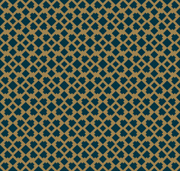 Abstract seamless pattern, Vector seamless pattern. Repeating geometric ornament . luxury gold blue color