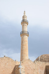 Obraz premium Minarett der Neratze Moschee in Rethymnon, Kreta