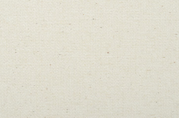 Canvas surface from above macro photo. Back of stretched and gesso coated canvas, used as support medium for oil and acrylic painting. Extremly durable plain-woven fabric, made of cotton. Background.