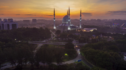 Sultan salahuddin abdul aziz shah mosque (The blue mosque), Kuala Lumpur Malaysia
