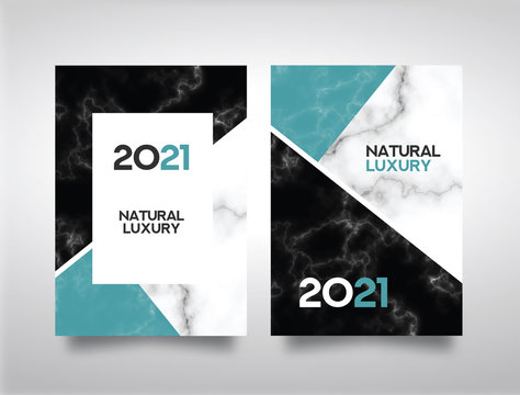 Marble Abstract Background Book Cover Design Template