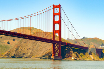 Golden Gate Bridge near San Francisco, USA.