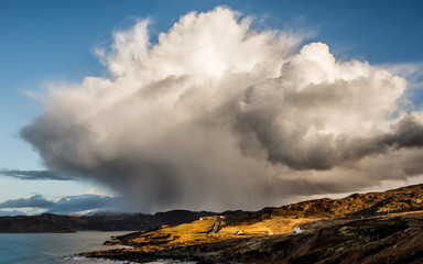 Cumulonimbus cloud burst