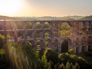 Göltzschtalbrücke - biggest brick stone bridge in the world - Ziegelsteinbrücke