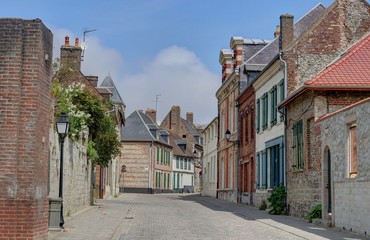 Fototapeta na wymiar Saint Valery sur somme en Picardie