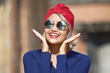 Attractive Muslim Woman And Happiness
