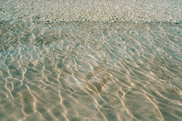 A clear and bottomless pool