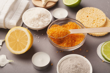 Natural cosmetics for home or salon spa treatment