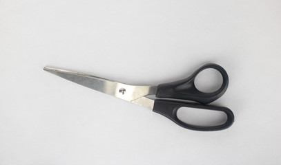 Scissors on an isolated white background 