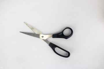 Scissors on an isolated white background 