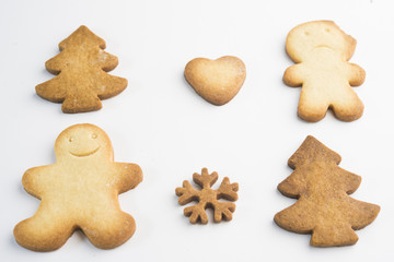 Decorating Christmas Cookies with Icing ISOLATED