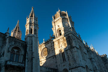 Fototapeta na wymiar The Jeronimos Monastery in Lisbon, Portugal.