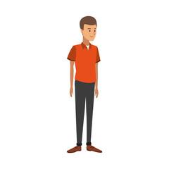 Young man cartoon vector illustration graphic design