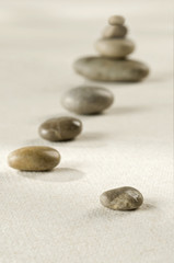 Fototapeta na wymiar Harmonic Zen Stones Path 