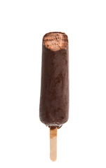 chocolate ice cream isolated