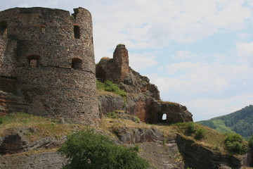 Fototapeta na wymiar Tower of Fulek Fortress, Slovakia