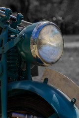 Fototapeta premium Old motorcycle close-up, bike