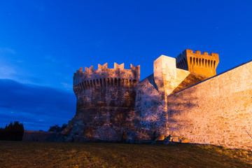 Fototapeta premium The fortress of Populonia, an hamlet of the comune of Piombino