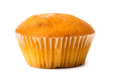 Sweet cake on a white, isolated. Baking close-up.