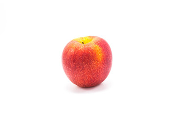 Red apple on a white background