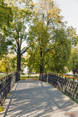 Mestsky or City park in Kosice old town, Slovakia.