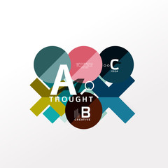 Infographic option banner