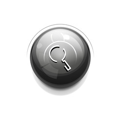 Search magnifyier web button, magnify icon. Modern magnifying glass sign, web site design or mobile app