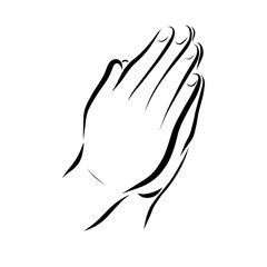 Obraz premium prayer, hands of a praying person